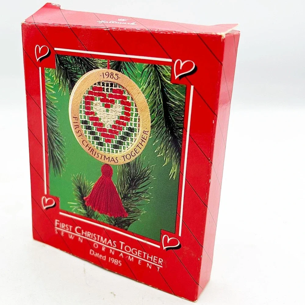 Hallmark First Christmas Together 1985 Ornament Heart